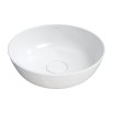 OMNIRES SILK umywalka nablatowa Marble+, ø40cm, biały połysk SILKR400BP - Zdjęcie nr 1