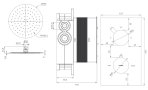 OMNIRES Y Termostatyczny system prysznicowy podtynkowy, chrom SYSYT01XCR - Zdjęcie nr 3