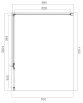 OMNIRES MANHATTAN kabina prysznicowa prostokątna z drzwiami uchylnymi, 110x80cm, chrom/transp MH1180CRTR - Zdjęcie nr 2