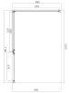 OMNIRES MANHATTAN kabina prysznicowa prostokątna z drzwiami uchylnymi, 120x90cm, chrom/transp MH1290CRTR - Zdjęcie nr 2