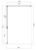 OMNIRES MANHATTAN kabina prysznicowa prostokątna z drzwiami uchylnymi, 120x90cm, czarny mat/transp MH1290BLTR - Zdjęcie nr 2