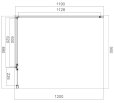 OMNIRES MANHATTAN kabina prysznicowa prostokątna z drzwiami uchylnymi, 90x120cm, chrom/transp MH9012CRTR - Zdjęcie nr 2