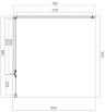 OMNIRES MANHATTAN kabina prysznicowa prostokątna z drzwiami uchylnymi, 90x80cm, chrom/transp MH9080CRTR - Zdjęcie nr 2