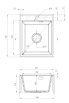 DEANTE ZLEWOZMYWAK ERIDAN ANTRACYT METALIK GRANIT 1K 400x500x212, 3,5 + OSPRZĘT SPACE SAVER LUX ZQE_T104 - Zdjęcie nr 2