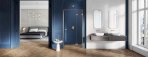 NEW TRENDY Drzwi prysznicowe AVEXA GOLD L 110x200 pojedyncze szkło czyste 6mm Active Shield EXK-1720 - Zdjęcie nr 2