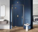 NEW TRENDY Drzwi prysznicowe AVEXA GOLD L 110x200 pojedyncze szkło czyste 6mm Active Shield EXK-1720