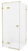 NEW TRENDY Kabina prysznicowa AVEXA GOLD L kwadratowa drzwi pojedyncze 110x110x200 szkło czyste 6mm Active Shield EXK-1873 - Zdjęcie nr 5