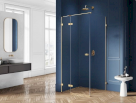 NEW TRENDY Kabina prysznicowa AVEXA GOLD L kwadratowa drzwi pojedyncze 90x90x200 szkło czyste 6mm Active Shield EXK-1744 - Zdjęcie nr 2