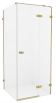 NEW TRENDY Kabina prysznicowa AVEXA GOLD P kwadratowa drzwi pojedyncze 110x110x200 szkło czyste 6mm Active Shield EXK-1879 - Zdjęcie nr 5