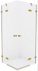 NEW TRENDY Kabina prysznicowa AVEXA GOLD prostokątna drzwi podwójne 90x100x200 szkło czyste 6mm Active Shield EXK-1782 - Zdjęcie nr 4