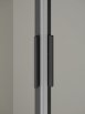 KERMI CADA XS Drzwi przesuwne (wejście narożne - połowa kabiny) LEWE 75x200 cm, profil czarny Soft CKE2L075203PK - Zdjęcie nr 3