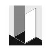 KERMI CADA XS Ścianka boczna 100x200 cm, profil czarny Soft CKTWD100203PK - Zdjęcie nr 2