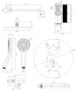 OMNIRES Y termostatyczny system prysznicowy podtynkowy czarny SYSYT05BL - Zdjęcie nr 2