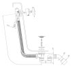 OMNIRES CGS syfon wannowy przelewowo-odpływowo-napełniający biały połysk TK132-PLUS-3.35+64-SBP - Zdjęcie nr 2