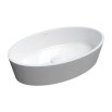 OMNIRES BARI M+ umywalka nablatowa, 50 x 30 cm biały/szary połysk BARI500UNBSP - Zdjęcie nr 1