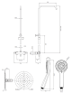 OMNIRES Y termostatyczny system prysznicowy natynkowy chrom Y1244XOCR - Zdjęcie nr 2