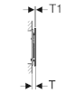 Geberit SIGMA Przycisk uruchamiający Sigma70, przedni, 8 cm, lava 115.620.JK.1 - Zdjęcie nr 4