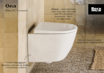 ROCA ONA Miska WC podwieszana Rimless Compacto 48 cm Supraglaze® A346688S00 - Zdjęcie nr 2