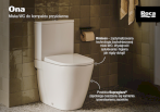 ROCA ONA Miska WC do kompaktu Rimless 60 cm przyścienna Supraglaze® A342688S00 - Zdjęcie nr 3