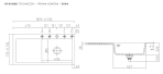 SystemCeram Mera 100 SL zlewozmywak ceramiczny Korek manualny | Polar 13 (biały mat) | prawa komora 5064 01 13 - Zdjęcie nr 6