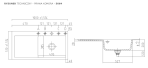 SystemCeram Mera 100 SL zlewozmywak ceramiczny Korek manualny | Titan 78 | prawa komora 5064 01 78 - Zdjęcie nr 6