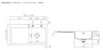 SystemCeram Mera 90 zlewozmywak ceramiczny Korek automatyczny | Titan 78 | prawa komora 5074 02 78 - Zdjęcie nr 2