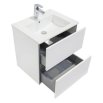 Roca CUBE zestaw łazienkowy Unik 55 cm umywalka z szafką biały połysk A85119A806 - Zdjęcie nr 3