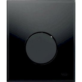 TECE Loop - przycisk spłukujący ze szkła do pisuaru, szkło czarne, przycisk czarny 9242657