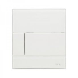 TECE Square - przycisk spłukujący ze szkła do pisuaru; szkło białe, przyciski białe 9242800