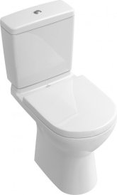 Villeroy&Boch O.novo Miska ustępowa lejowa do WC-kompaktu 360 x 670 mm kolor biały Weiss Alpin CeramicPlus 566110R1