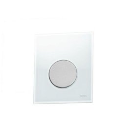 TECE Loop - przycisk spłukujący ze szkła do pisuaru, szkło białe, przycisk chrom matowy 9242659