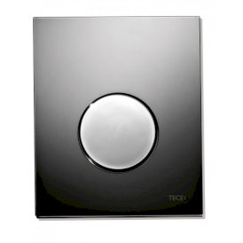 TECE Loop - przycisk spłukujący ze szkła do pisuaru, szkło czarne, przycisk chrom matowy 9242655