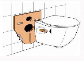 Uniwersalna podkładka wygłuszająca do stelaży podtynkowych WC i bidetowych