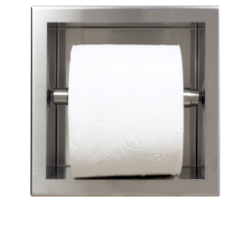 Balneo Wall-Box Paper 1 uchwyt na papier toaletowy wnękowy stal nierdzewna PB-IN1