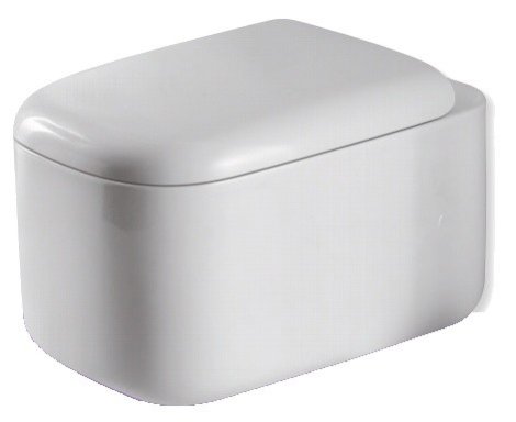 Alterna Miska wisząca WC Eden z deską wolnoopadającą 540x370x360mm, ALTN-124484