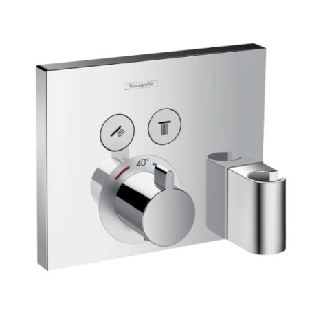 Hansgrohe Bateria termostatyczna ShowerSelect dla dwóch odbiorników z Fixfit i Porter 15765000