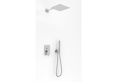 Kohlman Axis Zestaw prysznicowy podtynkowy, z deszczownicą kwadratową 30x30 chrom QW210NQ30