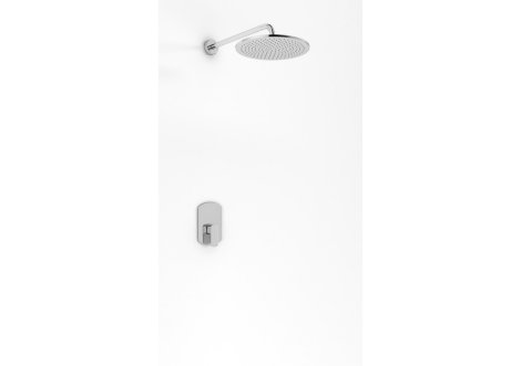 Kohlman Foxal zestaw prysznicowy podtynkowy z deszczownicą okrągłą QW220FR30