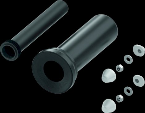TECE Profil - komplet prostek przyłączeniowych do ceramiki wraz z podkładkami i elementami maskującymi, L - 300 mm 9820214
